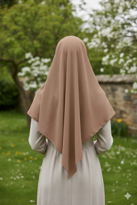 Chocolate Brown Georgette Chiffon hijab