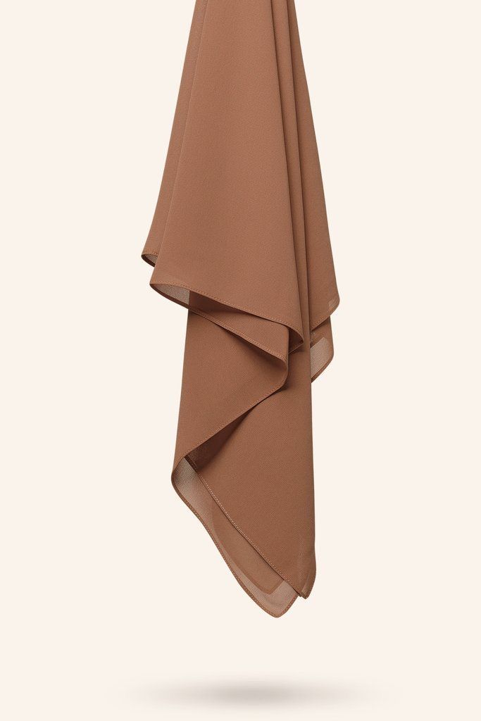 Chocolate Brown Georgette Chiffon hijab