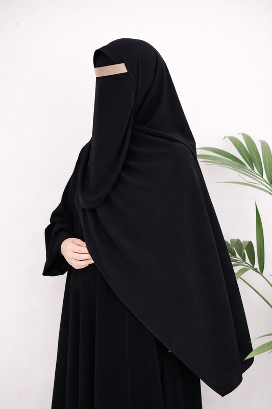 Classic Black Niqab Set