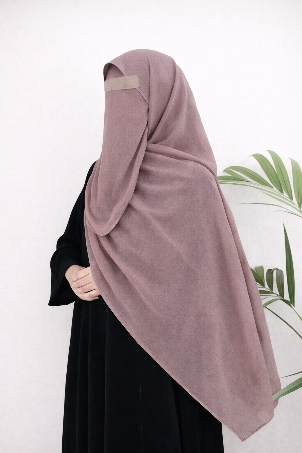 Mocha Brown / Dusty Cocoa Niqab set