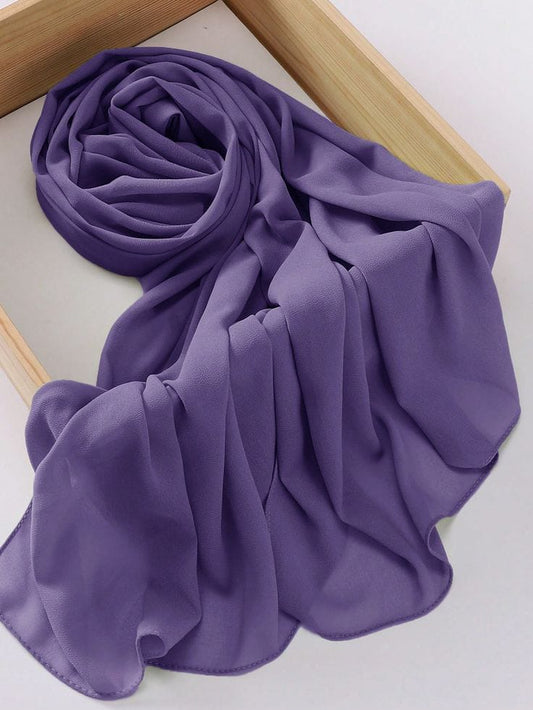 Dusty Lavender Georgette Chiffon Hijab