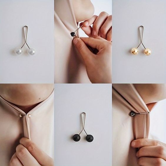 Elegant Pearl Magnetic Hijab Pins
