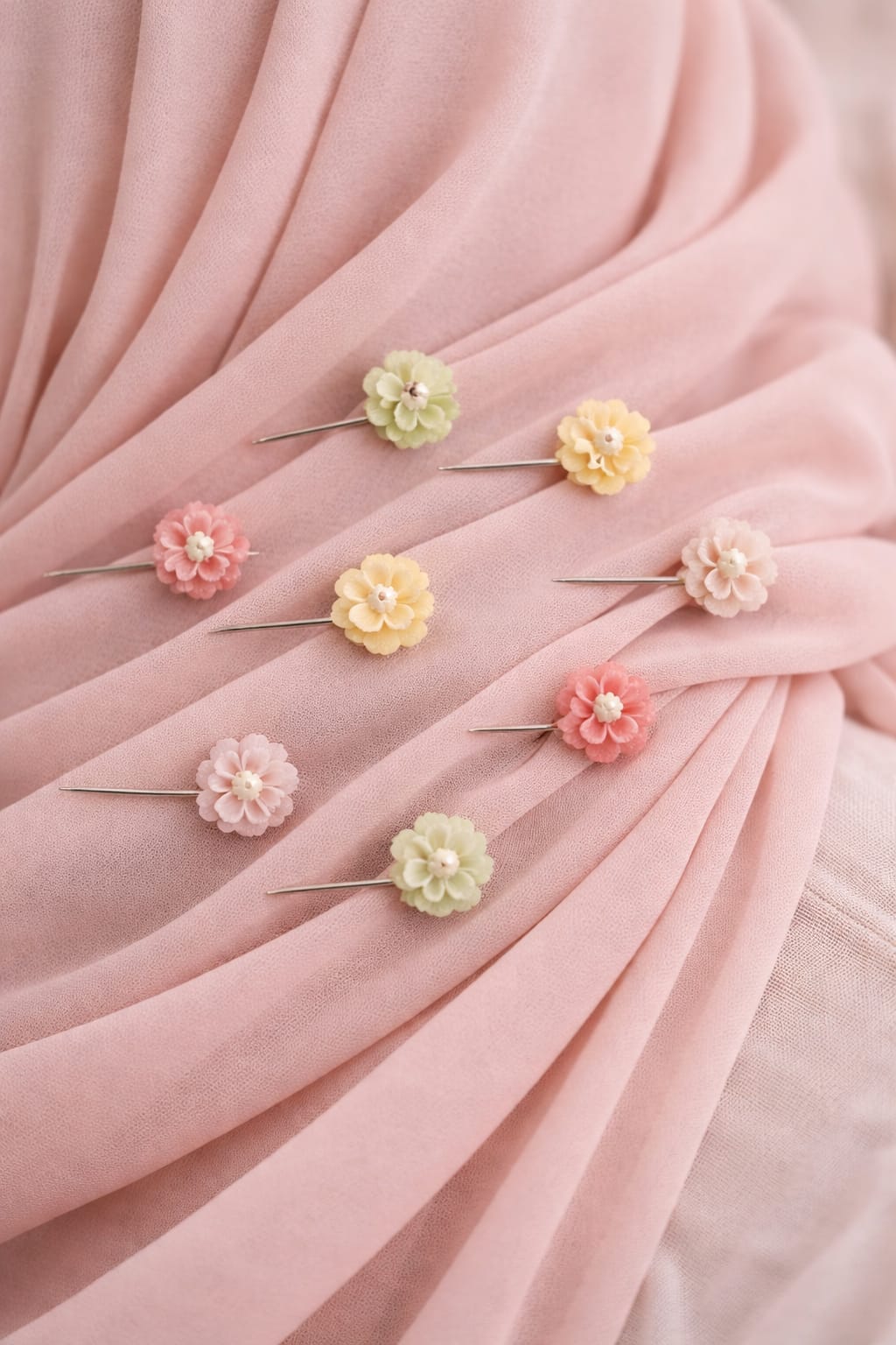 Pastel Floral Bouquet Hijab Pin