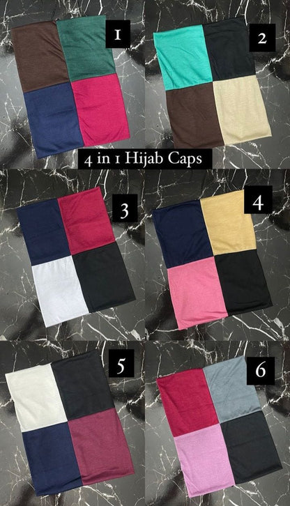 4 in 1 Multi-Color Hijab Set