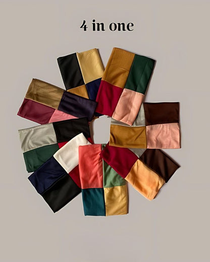 4 in 1 Multi-Color Hijab Set