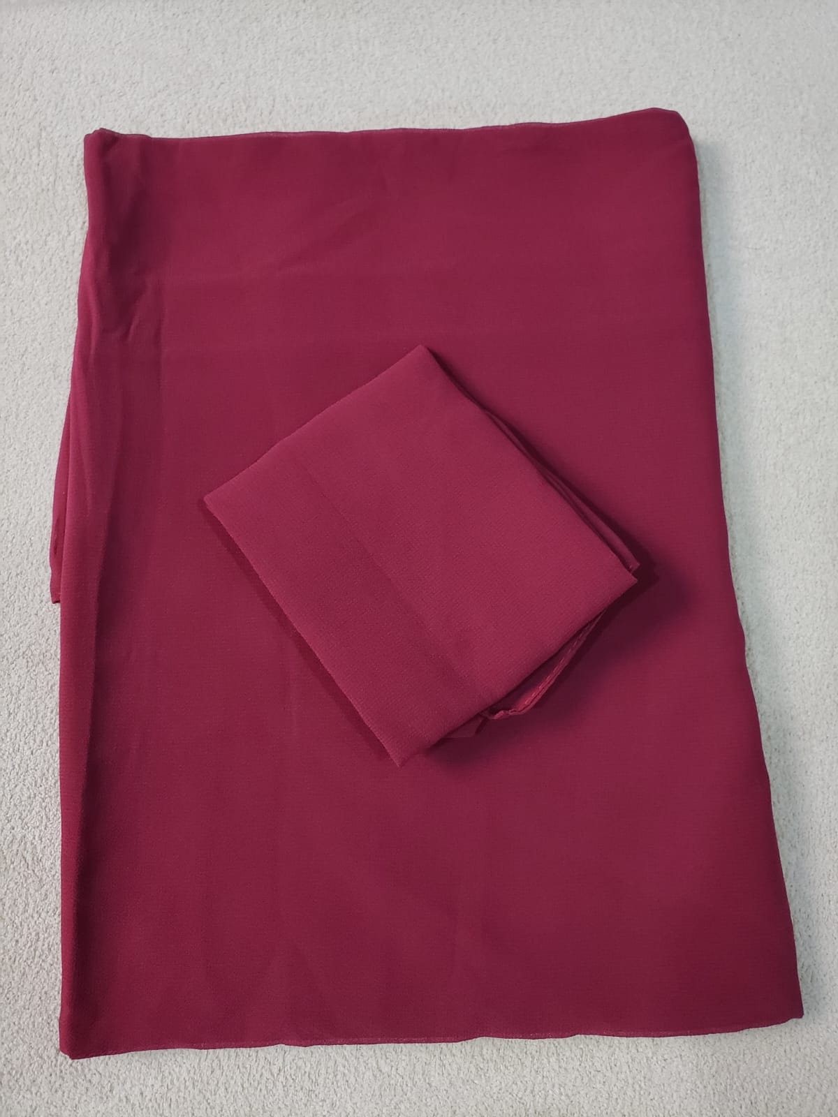 Maroon / Deep Wine Niqab set